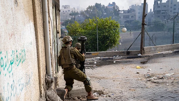 Israelische Soldaten im Gaza Streifen, 13. Februar 2024.
