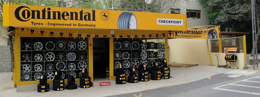 Continental Reifenladen in Istanbul.