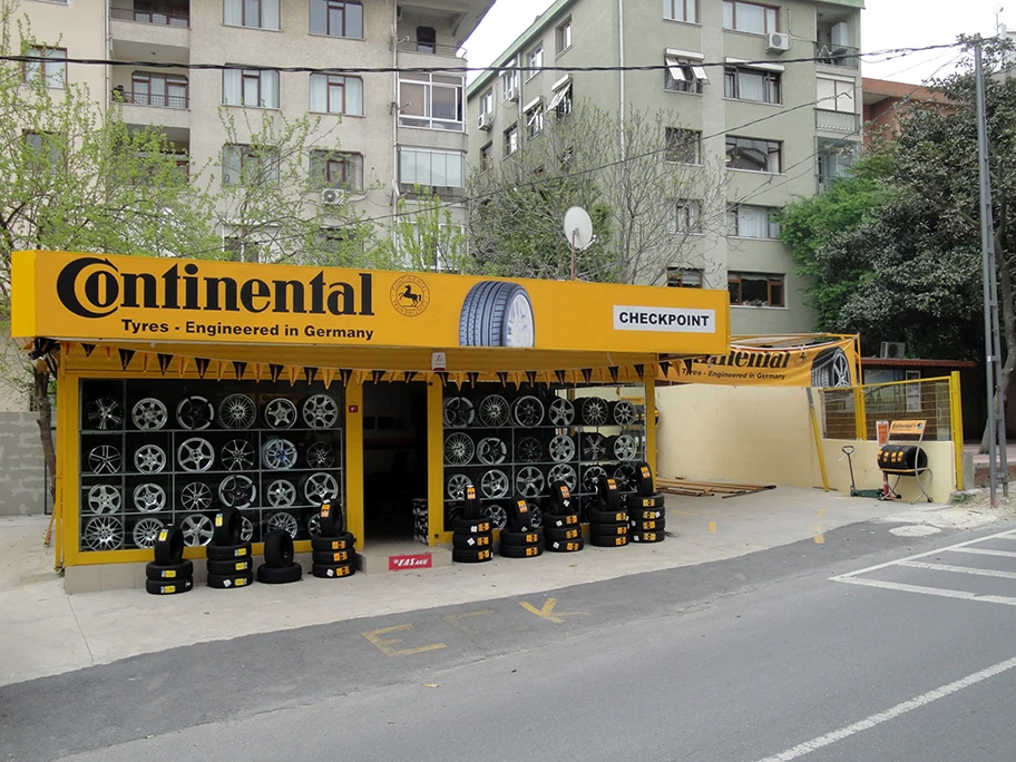 Continental Reifenladen in Istanbul.