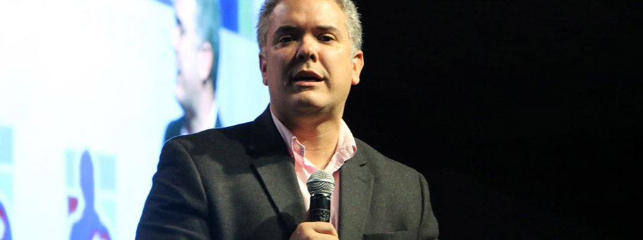 Der neu gewählte Präsident von Kolumbien, Iván Duque, November 2017.