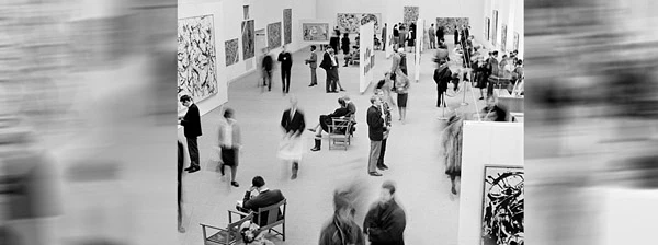 Jackson Pollock Ausstellung in Stockholm, 1963.