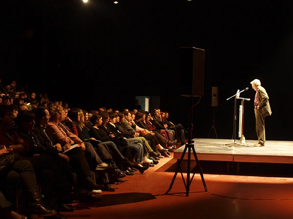 Jacques Rancière in Zagreb, März 2010.