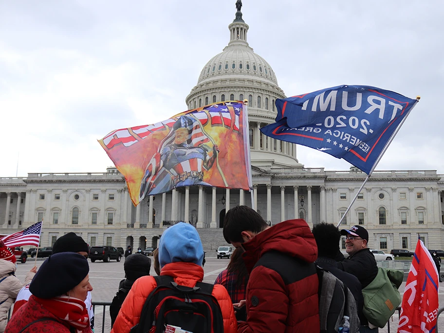 Protest von Trump-Anhängern vor dem Capitol in Washington, 6. Januar 2021.