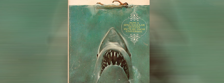 Buch-Cover von Peter Benchley's Jaws.