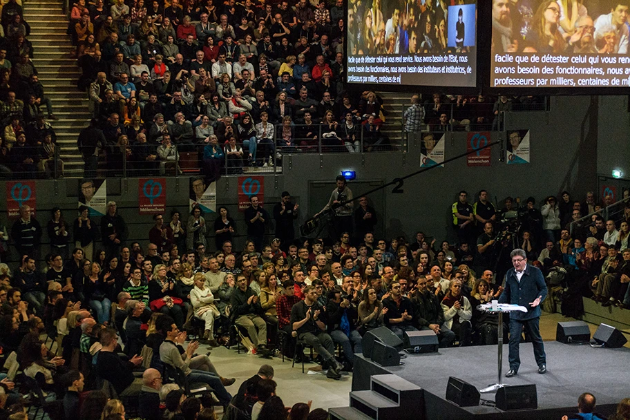 Der französische Politiker Jean-Luc Mélenchon in Brest, Februar 2017.