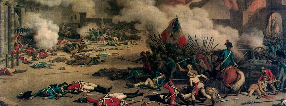Der Sturm auf die Tuilerien am 10. August 1792.
