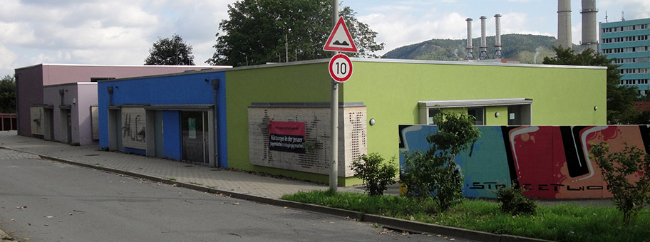Jugendzentrum Hugo in Jena. Die Einrichtung wurde von den späteren NSU-Terroristen Beate Zschäpe und Uwe Mundlos regelmässig besucht.