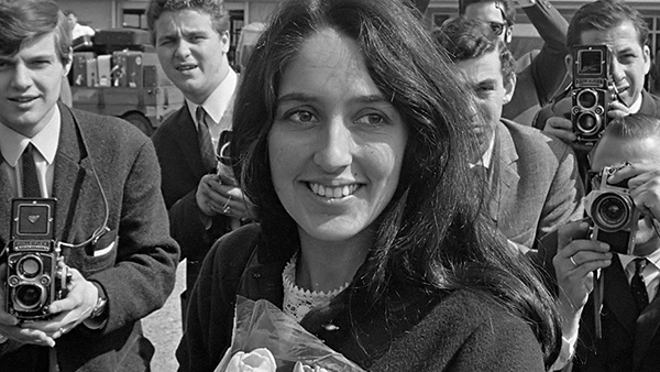 Joan Baez in Amsterdam, April 1966.
