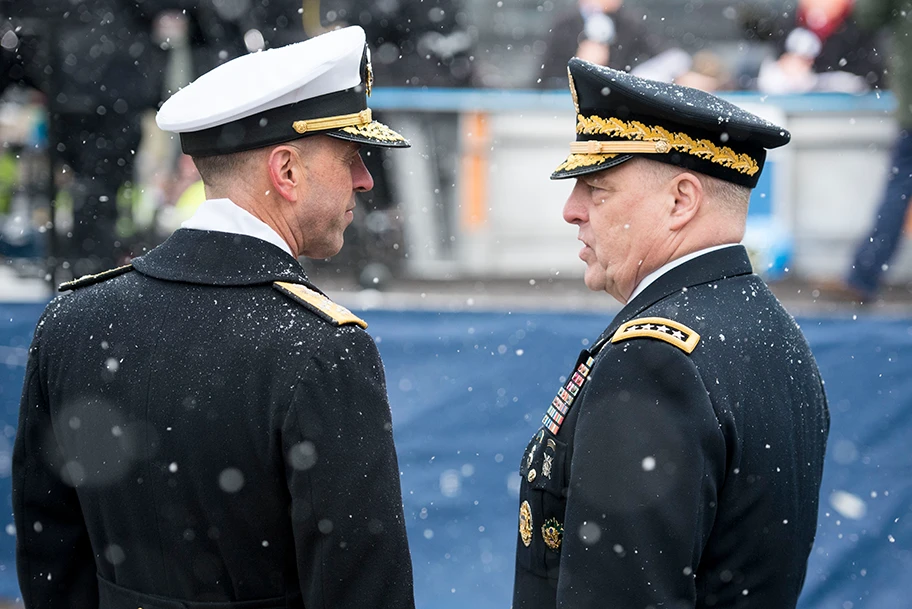 Der Generalstabschef der US-Streitkräfte Mark Milley (rechts), Dezember 2017.