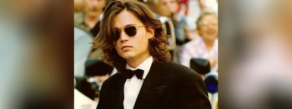Johnny Depp am Fim Festival von Cannes, 1992.
