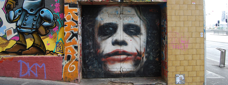 Heath Ledger als Joker.