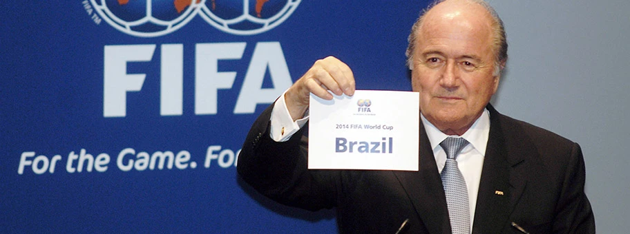 FIFA-Präsident Joseph Blatter bei der offiziellen Vergabe der WM an Brasilien, Oktober 2007.