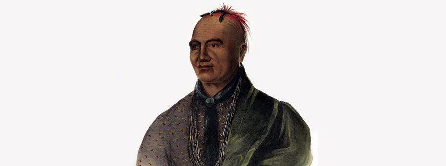 Thayendanegea (Joseph Brant 1742 – 1807) war ein Häuptling der Mohawks, welcher während des amerikanischen Unabhängigkeitskrieges mit seinem Stamm auf Seiten der Engländer gekämpft hatte.