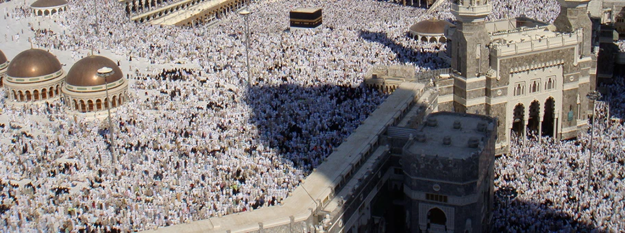 Die Heilige Moschee in Mekka beim Beginn des Haddsch.