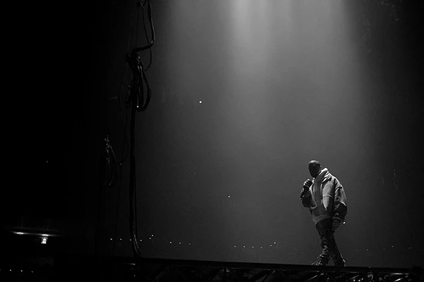 Kanye West an einem Konzert in Boston, Massachusetts, September 2016.