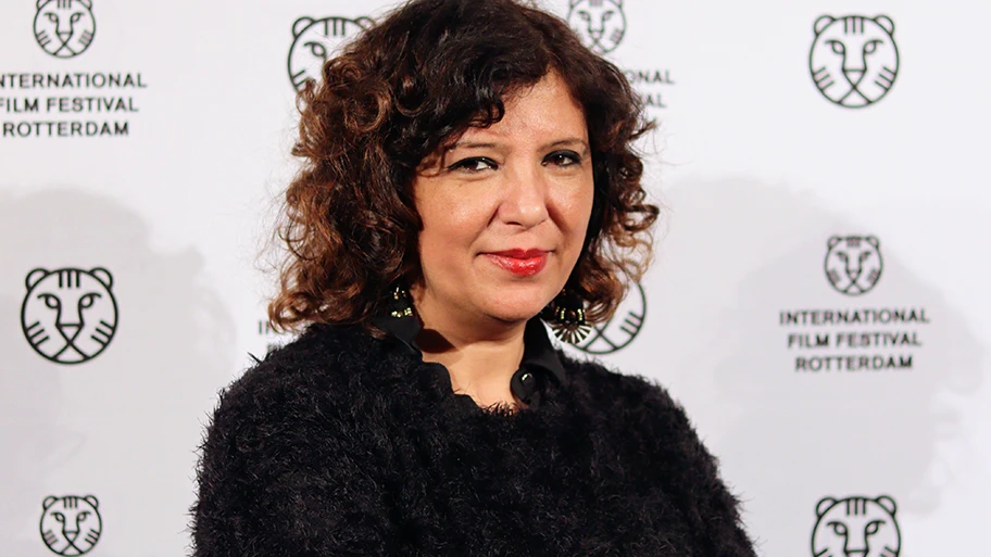 Die tunesische Filmregisseurin Kaouther Ben Hania beim 53. Internationalen Filmfestival Rotterdam, 2024.