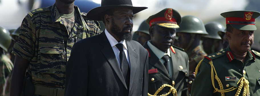 Die Partner Europas aus dem Sudan, dem Südsudan und Eritrea gehören zu den brutalsten Regimen der Welt. Hier der südsudanesische Präsident Salva Kiir auf dem Flughafen von Juba im Südsudan.