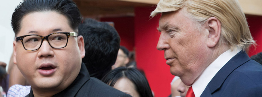 Kim Jong-un und Donald Trump während ihres Trffens in Singapore, Juni 2018.