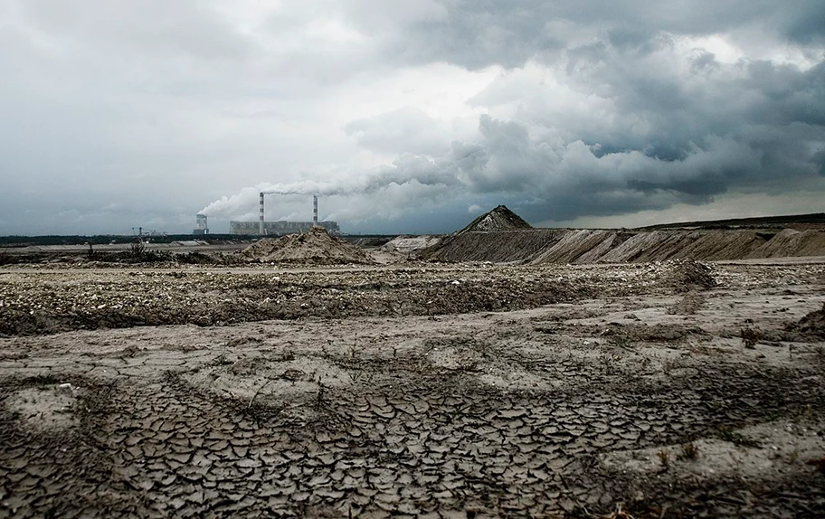 Grösstes Kohlekraftwerk in Europa, Bełchatów, Polen.