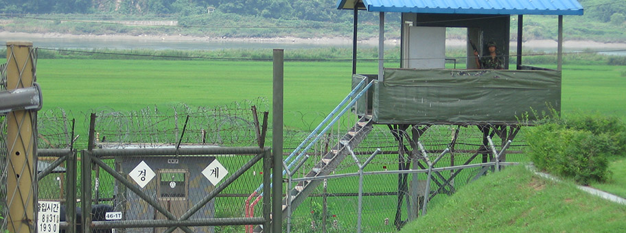 Demilitarisierte Zone (DMZ) an der Grenze zu Nordkorea.