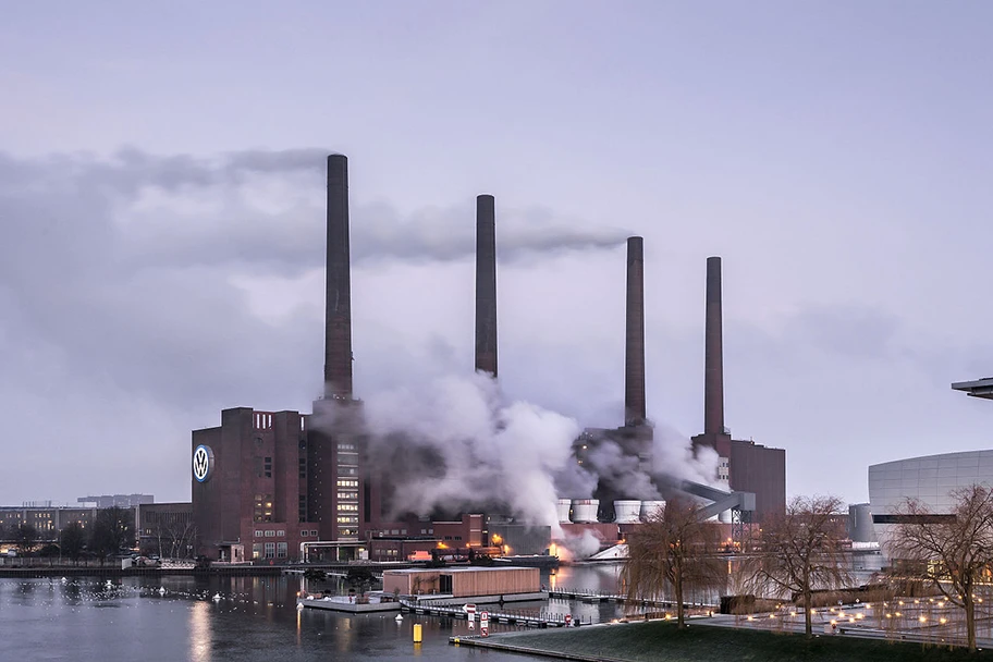 Kraftwerk des Volkswagen-Werk Wolfsburg.