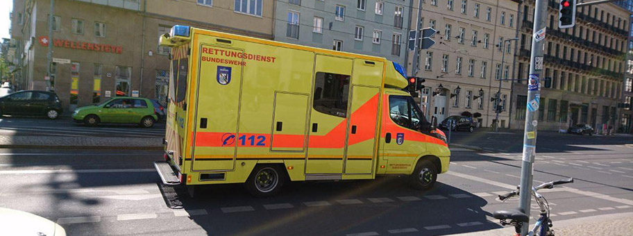 Krankenwagen in Berlin, April 2020.