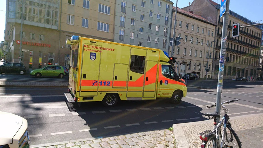 Krankenwagen in Berlin, April 2020.