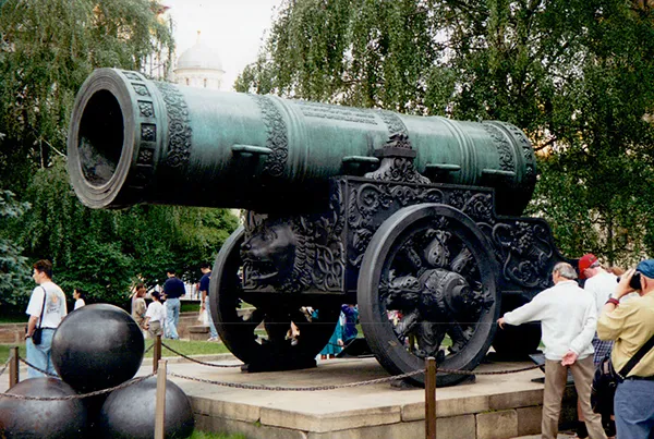 Historische Kanone im Kreml von Moskau.