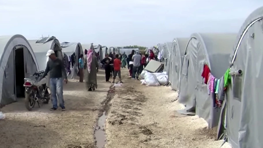 Kurdisches Flüchtlingscamp in Suruç, Türkei.