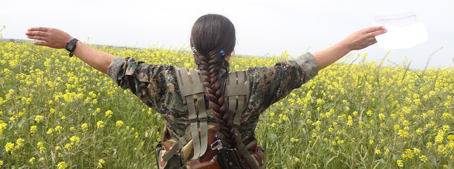 Kämpferin der kurdischen YPJ.