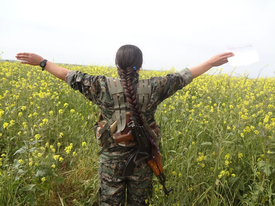 Kämpferin der kurdischen YPJ.