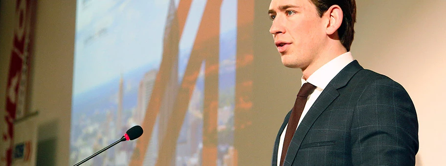 Sebastian Kurz am 25. Januar 2017 bei der OSCE Chairmanship Business Conference 2017.