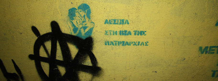 LGBT-Graffiti in Thessaloniki, Griechenland.