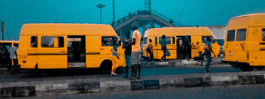 Busstation Lagos, Nigeria, Januar 2019.