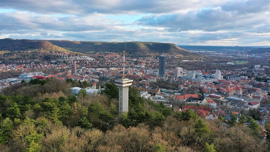 Landgrafen in Jena, Februar 2023.