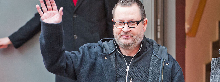 Der dänische Filmregisseur und und Drehbuchautor Lars von Trier am Berliner Film Festival 2014.