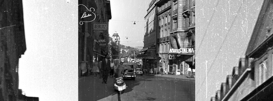 Lausanne, Rue du Grand-Chêne, 1960.
