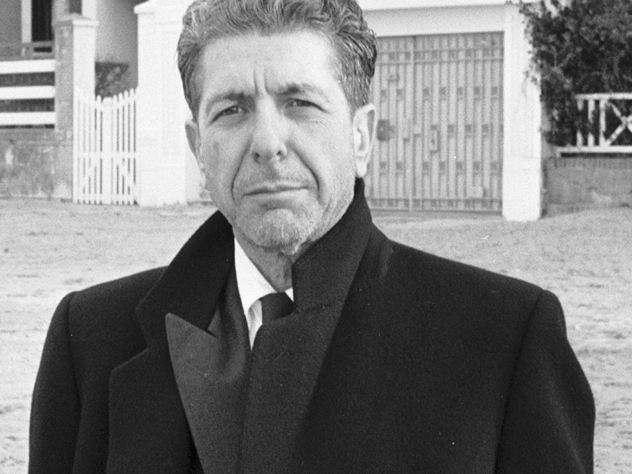 Leonard Cohen in Trouville-sur-Mer, Januar 1988.