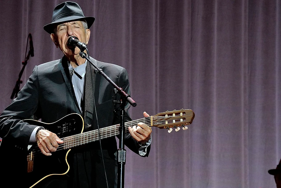 Leonard Cohen im King's Garden von Odense, Dänemark, August 2013.