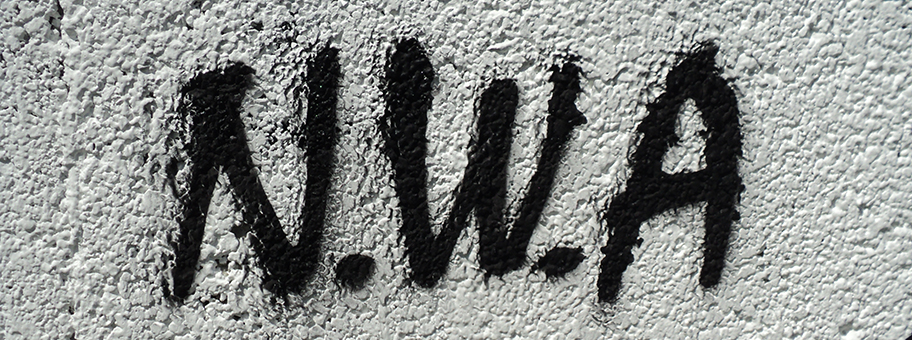 Graffiti an einer Wand - Das N.W.A.