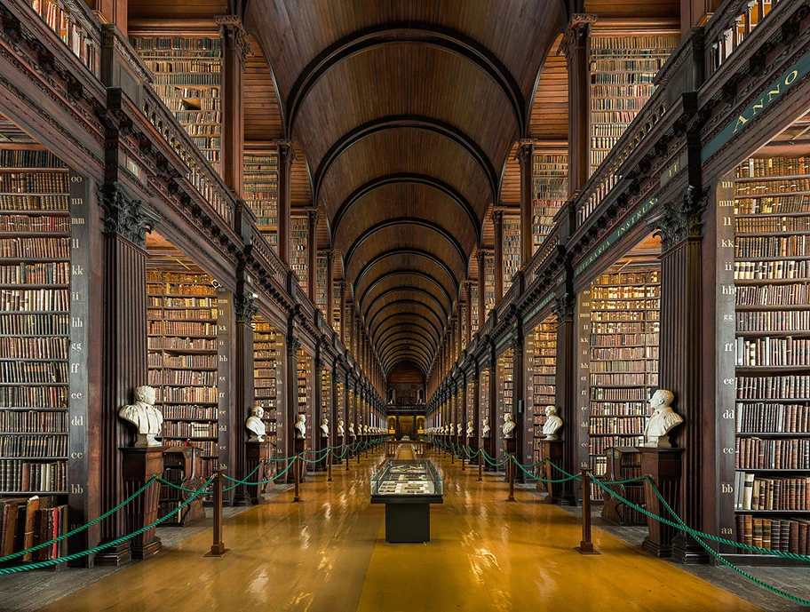 Die berühmte Bibliothek des Trinity College in Dublin.