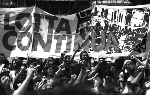 Demonstration der Lotta Continua Bewegung, 1973.