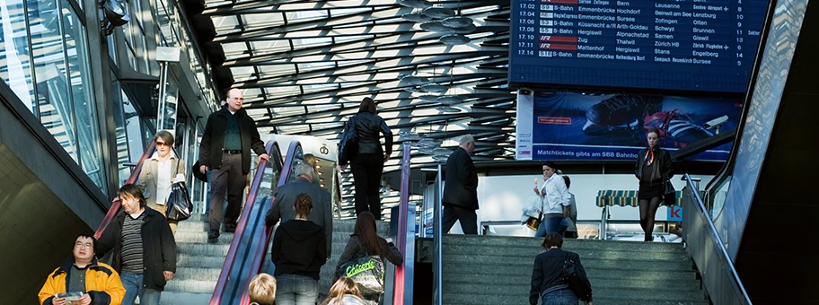 Hauptbahnhof in Luzern.