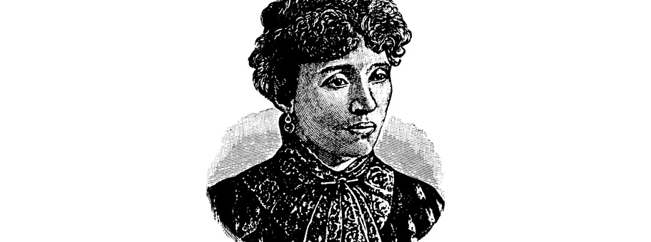 Portrait von Lucy Parsons.