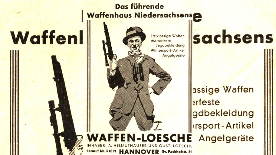 Werbeanzeige in Hannover 1931.