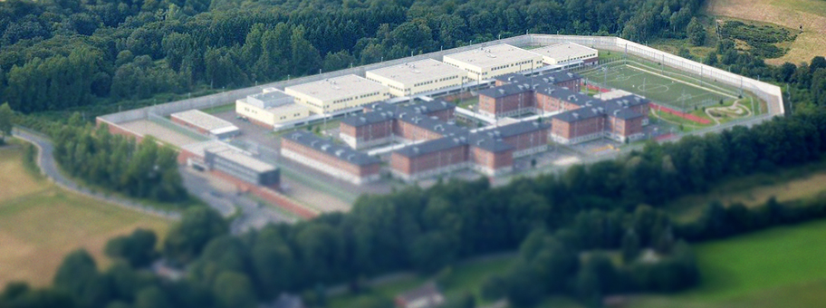 Luftbild der JVA Ronsdorf, Nordrhein-Westfalen.