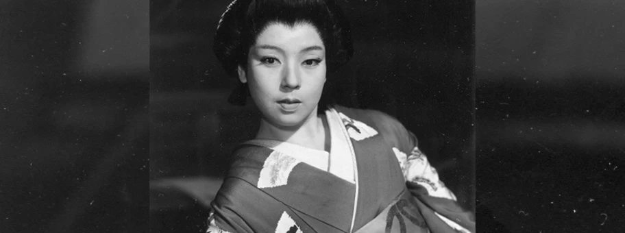 Die japanische Schauspielerin Machiko Kyō (im Film Masako), 1959.
