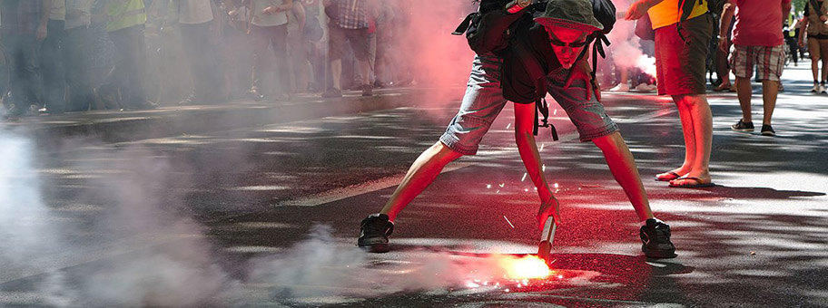 Demonstration in Toulouse gegen die „Reform“ der Arbeitsgesetze (loi travail), Juni 2016.
