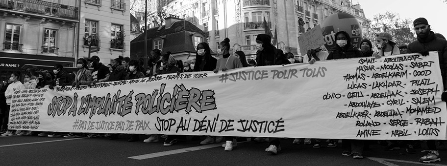Demonstration gegen das neue Sicherheitsgesetz am 28. November in Paris.