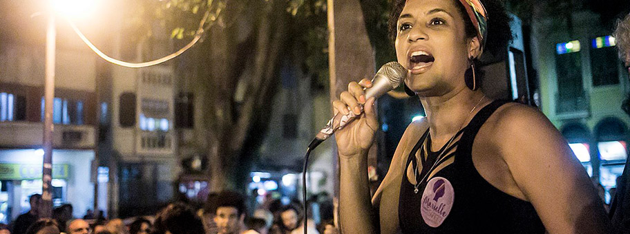 Marielle Franco auf einer Veranstaltung in Rio de Janeiro, August 2016.
